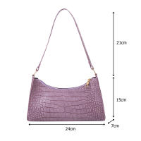 Bolso De Hombro Retro Con Patrón De Cocodrilo Para Mujer En Cuero PU Bolso De Bocina Estilo Francés Bolso De Mano Casual Monedero Tote - details 24