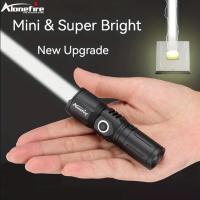 Linterna Portátil Recargable Zoom White Beam Luz Larga Distancia Tipo-C USB Mini Torcha Para Exteriores Y Hogar Material De Aluminio Lámpara LED Blanco Ajustable 450 Luminosidad - details 0
