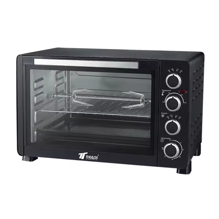 Horno Eléctrico de Convección y Rustipollo de 30 Litros  Versatilidad y Potencia en tu Cocina Descubre la versatilidad de nuestro horno eléctrico de 30 litros, equipado con funciones de convección y rustipollo para resultados perfectos en cada comida. - 1