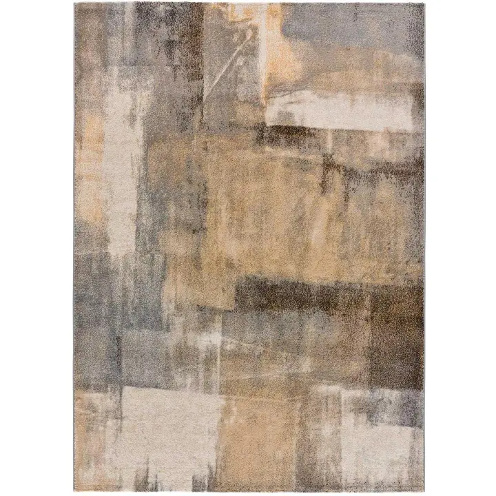 ATTICGO Alfombra de Interior Estilo Geométrico en Beige - Cream 12657 | 80X150, 160X230, 133X190, 200X290 cm - 1