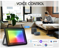 TUYA Floodlight Inteligente RGB Control Por App Y Voz RGBCW CCT 3000-6500K 30W 50W 100W 220V AC Para Iluminación Exterior De Jardín Y Fiestas - details 4