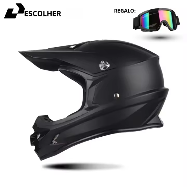 Casco De Motocicleta Profesional Para Motocross Off-Road Para Niños Capacidad De Protección Superior Material Duradero - 1