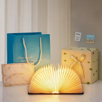 Lámpara De Lectura Creativa LED En Madera Con Luz Plegable USB Decoración De Habitación Para Niños Regalo De Cumpleaños Y Vacaciones Luz Nocturna Para Dormitorio - details 13