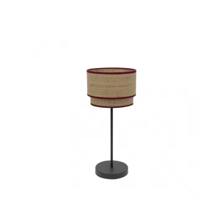 Fabrilamp - Sobremesa Roque 1xe14 Natural/rojo 41x18x18 Cm - 1