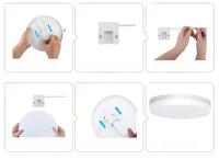 Lámpara De Techo LED Ultrafina Y Redonda Para Habitación Iluminación Moderna Para El Hogar Fijación En La Superficie Incluye Bombilla - details 9