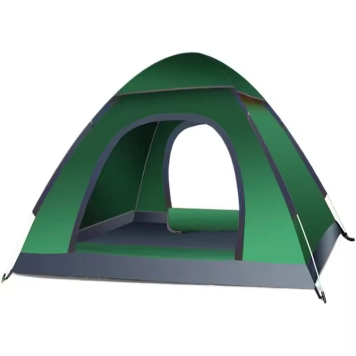 PLUSHOME Tienda de Campaña Instantánea Pop Up Ligera, Automática, A Prueba de Agua, Resistente al Viento para 1-2 Personas Refugio de Sol en la Playa-Color Verde/Azul/Beige,Envio aletorio - 1