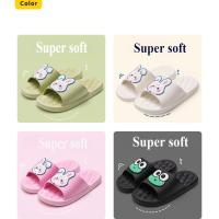 Nuevos Pantuflas Para Mujer Verano Uso Exterior Con Bajo Y Plano Para Interiores Baño Diseño Cartoon Pequeño Y Bonito Pantuflas Para Padres E Hijos - details 2