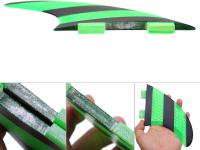 Tabla de surf aletas, verde + negro FCS G5 aletas peine fiber surf Tri set thruster - details 1