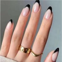 24Pcs Uñas Postizas Blancas En Gradiente Impermeables Presión En Uñas Falsas Cubiertas Completas Reutilizables Para Niñas Diseños Profesionales De Uñas Artísticas - details 14