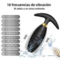 Vibrador Anal Remoto Control Vibrador Prostate Massager Plug Butt Silicone Material Adulto Juguetes Eróticos Para Hombres Y Gays 10cm - details 1