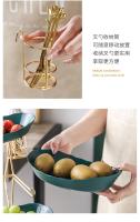 Tazón De Frutas De Madera Con Partición Y Tazón Para Postres Y Pasteles De 2/3 Capas Platos De Cocina Para Comidas Y Snacks Estilo Europeo Color Sólido - details 10
