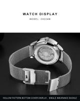Reloj Mecánico Para Hombre CADISEN Con Luz Propia Y Correa De Acero Inoxidable Cristal De Zafiro Resistente Al Agua NH35A - details 9