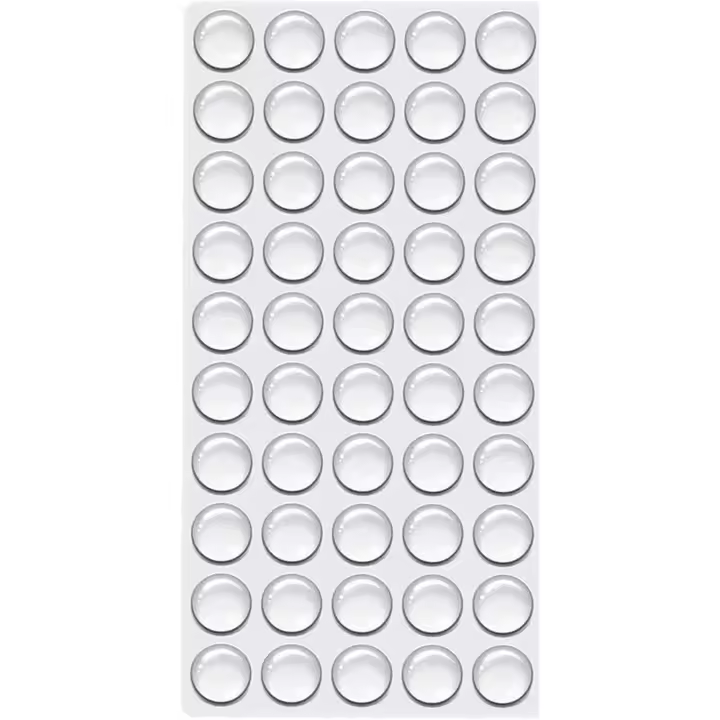 Clear Rubber Feet, 100Pcs Self Adhesive Rubber Pads Sticky Rubber Dots, Non-Slip Cabinet Stoppers, for Furniture Drawer Doors Cutting Boardss - 1