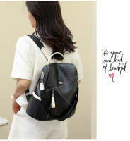 Mochila De Cuero Suave Para Mujer Antirrobo Con Cierre De Cremallera Casual Para Escuela Bolsa De Hombro Sencillo Verano - details 9