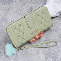 Cartera Larga Para Mujer 2024 Nueva Moda Sencilla Con Cierre De Cremallera Gran Capacidad Bolso Clutch Bolsa Para Móvil Cartera De Tide - details 6
