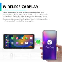 Podofo-Monitor inalámbrico para salpicadero de coche, Carplay, Airplay, Android Cast, compatible con tarjeta TF, cámara de respaldo, 10,36 pulgadas - details 1