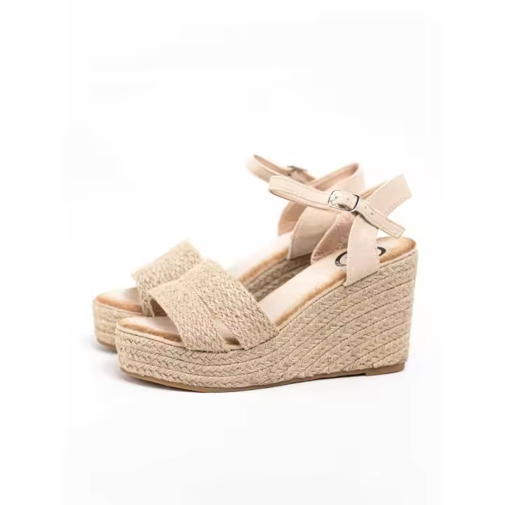 Wunder Spring Sandalias cuñas altas con plataforma espartos natural - 1