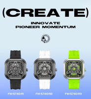 Reloj De Cuarzo Para Hombre Mark Fairwhale 5740 Resistente Al Agua Deportivo Al Aire Libre Estilo Casual Cuadrado Material De Correa De Silicona Y Caja De Acero Inoxidable - details 4