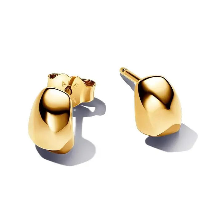 PANDORA Essence Pendientes chapados en oro de 14 quilates，Viene con un embalaje de caja de regalo completo. - 1