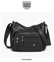 Bolso De Hombro Para Mujer De Cuero Suave Con Múltiples Bolsillos De Cierre De Cremallera Estilo Casual Para Trabajo Y Citas - details 25