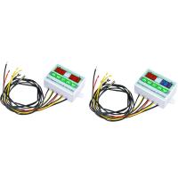 Controlador De Temperatura Digital ZFX-ST3012 Con Pantalla LED Doble Termostato Inteligente Para Interior Cargador - details 0