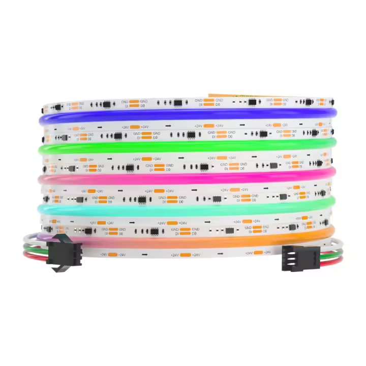 Tira De Luz LED RGB IC WS2811 Direccional 720 LEDs Brillo Alto Flexible DC12V 24V RA90 Para Decoración De Hogar Y Jardín - 1