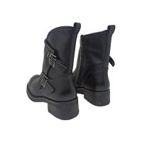 TULIPANO Botín Bajo BIKER Estilo Motero en Tejido Ecopiel - details 4