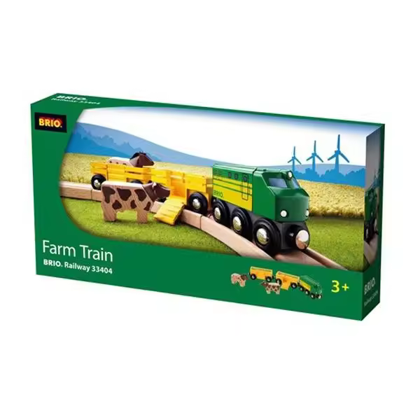 Tren Animales Granja Brio | Juguetes de Madera - 1