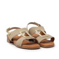 TINA KIZ 2556 PIEDRA Sandalias altas mujer 35409 25V SANDALIA SERRAJE PIEDRA  ARO PLATINO - details 0