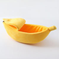 Cama Para Gato En Forma De Plátano Casa Divertida Y Acolchada Múltiples Colores Duradera Y Portátil Almohadilla Para Perro Accesorios Para Mascotas - details 9