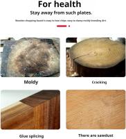 Titanium Cutting Board, 2 Piezas Tabla de Cortar de Titanio, con Almohadilla de silicona antideslizante, Garantizar el Sabor  de Los Ingredientes (34 * 23cm+25 * 15cm) - details 4