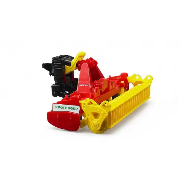 Bruder - PÖTTINGER LION 3002 - Grada Rotativa para Preparar Suelo de Siembra - Adaptable a Tractores - Modelo BRUDER - 1