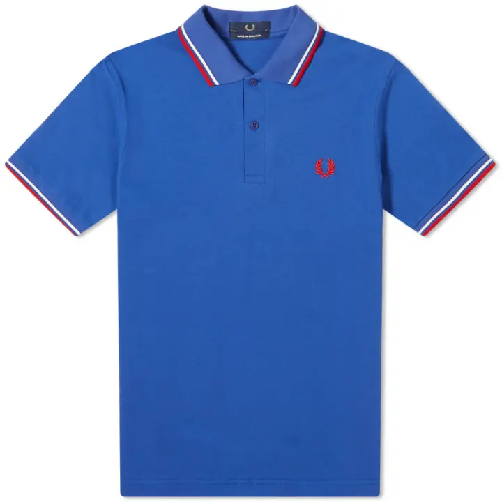 Fred Perry Reissues Original Twin Tipped Polo Bright Blue - 1