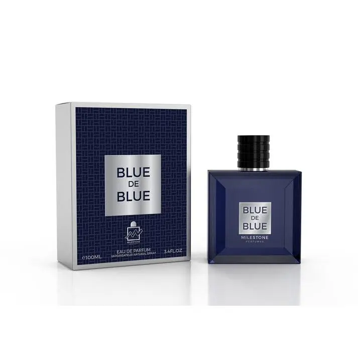 Milestone Perfumes Blue de Blue Men Eau de Parfum 100ml Fragancia Masculina de Larga Duración - 1