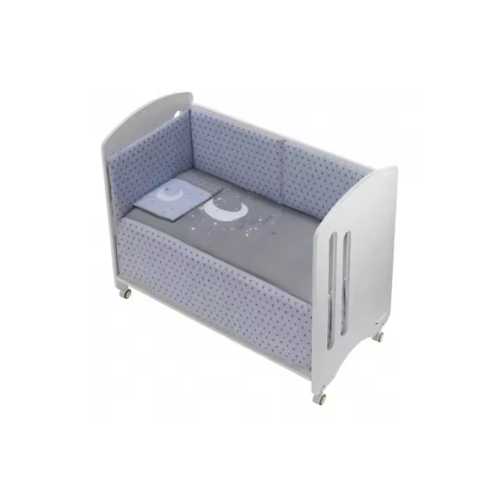 Edredón Cuna con Chichonera y Cojín Modelo Universo azul Interbaby - 1