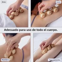 Rodillo De Masaje De Madera 1 Pcs Herramienta De Masaje Manual Para Espalda Cuello Piernas Tissue Muscular Profundo - details 3