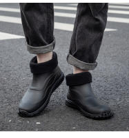 Botas De Lluvia Para Hombre 2024 Nueva Takeaway Rider Sito De Construcción Zapatos De Goma Impermeables Para Cocina Pesca - details 10