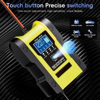 Cargador de batería de coche de 7 etapas, litio, 12 V, 6 A, 24 V, 3 A, para reparación de pantalla táctil, carga de plomo ácido húmedo, pantalla LCD digital - details 2