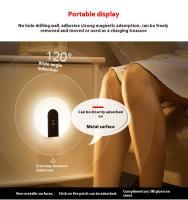 Lámpara De Pared LED Con Sensor De Cuerpo Y Voz Inteligente Recargable Sin Cableado Y Con Adhesión Magnética Para El Hogar Luz Nocturna Para Comedor Dormitorio Y Foyer - details 4