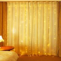 Cadena De Luces De Hierro Cobre Con Control Remoto Y USB Para Decoración De Fiesta Boda Navidad 1PC 100/200/300 LED 3*1-3*3M Blanco/Multi/Lámpara Caliente - details 10