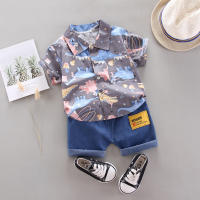 Conjunto De Verano Para Bebé Boys Camisa De Dibujos Animados Y Shorts 2 Piezas Ropa Infantil Casual De Dos Piezas Traje Para Niños Recién Nacidos - details 3