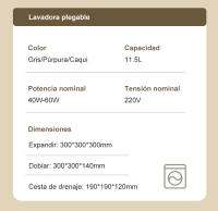 Lavadora Portátil 11,5 L Gran Capacidad - details 14