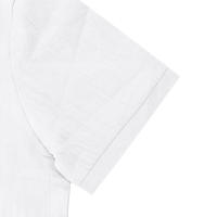 Camisa POLO de manga corta con solapa y botones, informal, de lino, transpirable, estilo británico, de verano para hombre - details 12