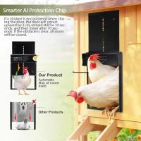 Puerta Automática Para Pajareras Solar Con Pantalla LCD Sensor De Luz Timer Control Remoto Anti Pinza Impermeable Para Pollos - details 1