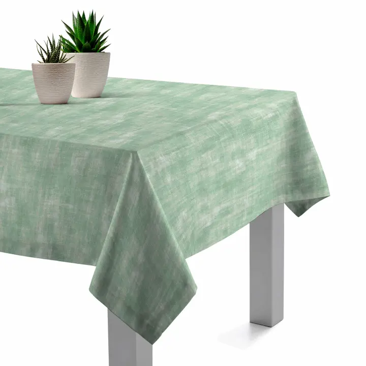 Mantel Resinado Antimanchas Light Verde 140x140, 140x200, 140x250, Impermeable, Fácil de limpiar, Comedor, Cocina PADUANA - 1