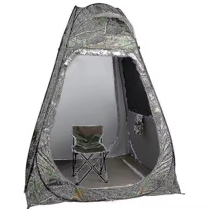 Camouflage Ice Fishing Tent For 1person Anti-mosquito Rain-proof Sunscreen Double Doors 2windows Pop Up Quick Open 150*150*190cm - 1