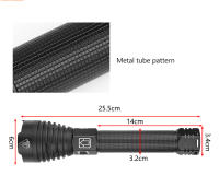 Linterna Táctica Recargable USB Super Brillante XHP90 Con Zoom Ajustable Lúmenes Altos Torcha Para Camping Y Búsqueda Resistente Al Choque Y Agua - details 13