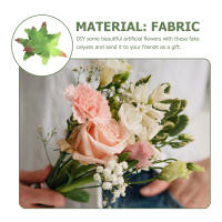 50 Pcs Artificial Torus Calyxes Receptacles Fabric Sepals Petals Para DIY Flores Plantas Cloth Rose Materials Fresh - details 6