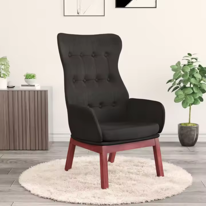 vidaXL Sillón de relax de tela en color Negro/Gris oscuro/Crema y más - 1