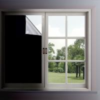 Cortina Portátil Para Viajes Negro Con Efecto De Blackout Temporal Para Sala De Estar Ventana Sin Perforaciones De Tela Negra - details 3